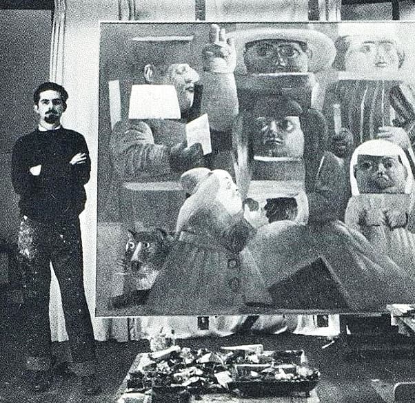 Botero and his early days as an artist in Colombia. Source: Pinterest