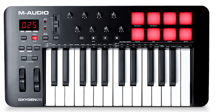 Oxygen 25 (MKV). Source: M-Audio