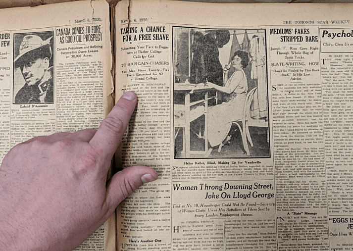 Taking a Chance For a Free Shave´s close up. Source: Reddit (r/toronto).